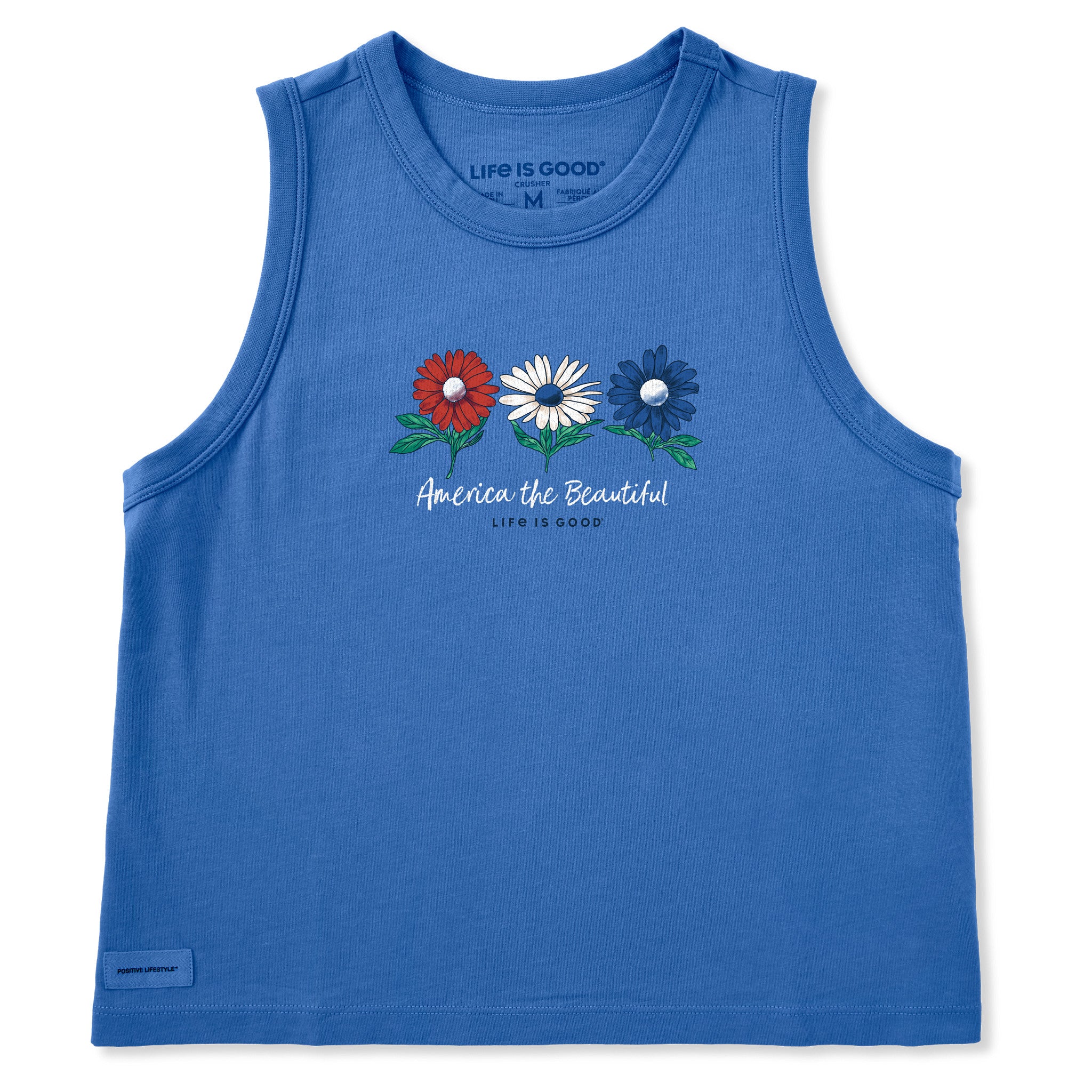 America the Beautiful Daisies Boxy Tank